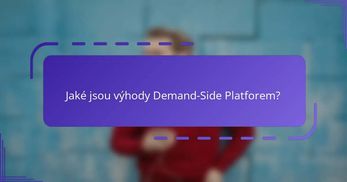 Jaké jsou výhody Demand-Side Platforem?